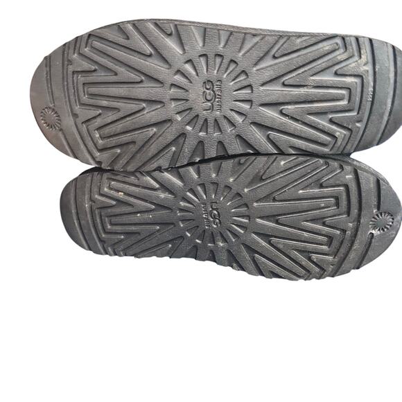 UGG Classic Cardy Knit Black Tall Boots Women’s 10 Button Slouchy Winter Cozy - Picture 4 of 6